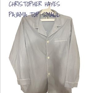 EUC CHRISTOPHER HAYES PAJAMA TOP SMALL